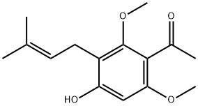 4'-Hydroxy-2',6'-dimethoxy-3'-(3-methyl-2-butenyl)acetophenone