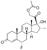 6ALPHA-氟-17,21-二羟基-16ALPHA-甲基孕甾-4,9(11)-二烯-3,20-二酮21-乙酸酯