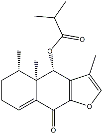 4β-(Isobutyryloxy)-3,4aβ,5β-trimethyl-4,4a,5,6-tetrahydronaphtho[2,3-b]furan-9(7H)-one