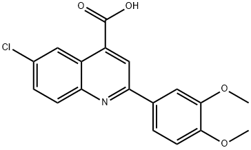 6-氯-2-(3,4-二甲氧苯基)-喹啉-4-羧酸