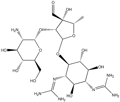 4-O-[2-O-(2-Amino-2-deoxy-α-L-glucopyranosyl)-5-deoxy-3-formyl-α-L-lyxofuranosyl]-N,N'-bis(aminoiminomethyl)-D-streptamine