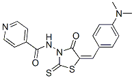 N-[5-[[4-(Dimethylamino)phenyl]methylene]-4-oxo-2-thioxo-3-thiazolidinyl]-4-pyridinecarboxamide