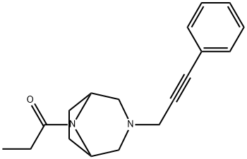 1-[3-(3-phenylprop-2-ynyl)-3,8-diazabicyclo[3.2.1]oct-8-yl]propan-1-one