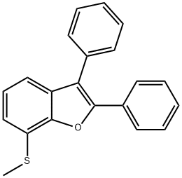 2,3-Diphenyl-7-methylthiobenzofuran