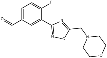 4-氟-3-(5-(吗啉甲基)-1,2,4-噁二唑-3-基)苯甲醛