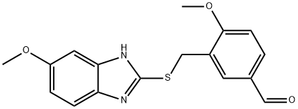 4-甲氧基-3-{[(5-甲氧基-1H-苯并咪唑-2-基)硫代]甲基}苯甲醛