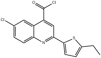 6-氯-2-(5-乙基-2-噻吩)喹啉-4-甲酰氯