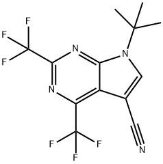 7-(叔-丁基)-2,4-双(三氟甲基)-7H-吡咯并[2,3-D]嘧啶-5-甲腈