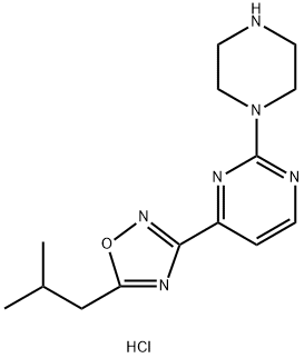 4-(5-异丁基-1,2,4-恶二唑-3-基)-2-哌嗪-1-基嘧啶二盐酸盐