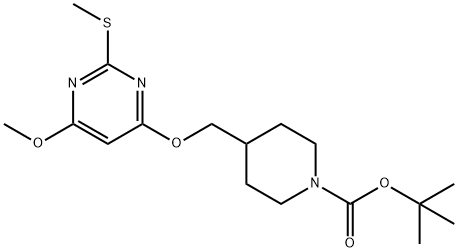 4-(6-甲氧基-2-甲硫基嘧啶-4-基氧基甲基)-哌啶-1-羧酸叔丁基酯