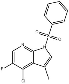 4-氯-5-氟-3-碘-1-(苯磺酰基)-1H-吡咯并[2,3-B]吡啶