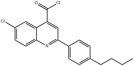 2-(4-丁基苯基)-6-氯喹啉-4-甲酰氯