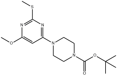 4-(6-甲氧基-2-甲基硫基-嘧啶-4-基)-哌嗪-1-羧酸叔丁酯