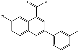 6-氯-2-(3-甲基苯基)喹啉-4-甲酰氯