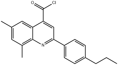 6,8-二甲基-2-(4-丙基苯基)喹啉-4-甲酰氯