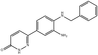 6-[3-amino-4-(benzylamino)phenyl]pyridazin-3(2H)-one