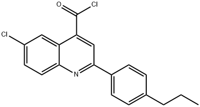 6-氯-2-(4-丙基苯基)喹啉-4-甲酰氯