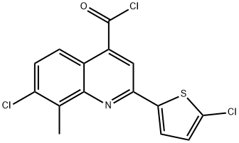 7-氯-2-(5-氯-2-噻吩)-8-甲基喹啉-4-甲酰氯