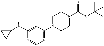 4-(6-环丙基氨基-嘧啶-4-基)-哌嗪-1-羧酸叔丁酯