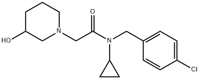 N-(4-氯-苄基)-N-环丙基-2-(3-羟基-哌啶-1-基)-乙酰胺