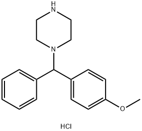 1-((4-甲氧基苯基)(苯基)甲基)哌嗪盐酸盐
