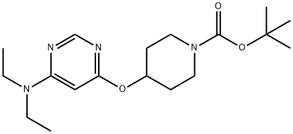 4-(6-二乙氨基-嘧啶-4-基氧基)-哌啶-1-羧酸叔丁基酯