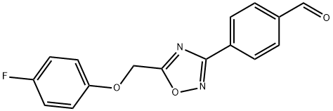 4-{5-[(4-fluorophenoxy)methyl]-1,2,4-oxadiazol-3-yl}benzaldehyde