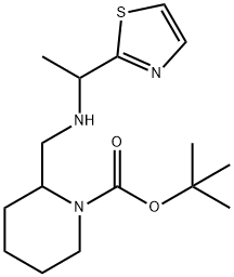 2-[(1-噻唑-2-基-乙基氨基)-甲基]-哌啶-1-羧酸叔丁基酯