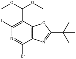 4-溴-2-(叔丁基)-7-(二甲氧基甲基)-6-碘噁唑并[4,5-C]吡啶