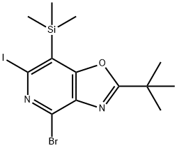 4-溴-2-(叔丁基)-6-碘-7-(三甲基甲硅烷基)噁唑并[4,5-C]吡啶