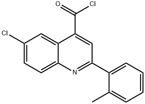 6-氯-2-(2-甲基苯基)喹啉-4-甲酰氯