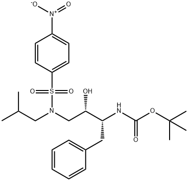 N-[(1R,2S)-2-羟基-3-[(2-甲基丙基)[(4-硝基苯基)磺酰基]氨基]-1-(苯基甲基)丙基]氨基甲酸叔丁酯