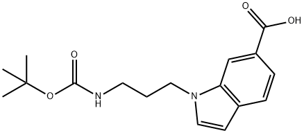 1-[3-[(叔-丁氧羰基)胺]丙基]-1H-吲哚-6-羧酸