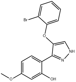 2-[4-(2-bromophenoxy)-1H-pyrazol-3-yl]-5-methoxyphenol