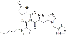 pyroglutamyl-((N3)-imidazolylmethyl)-histidyl-n-amylprolinamide