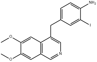 4-[(6,7-Dimethoxyisoquinolin-4-yl)methyl]-2-iodobenzenamine