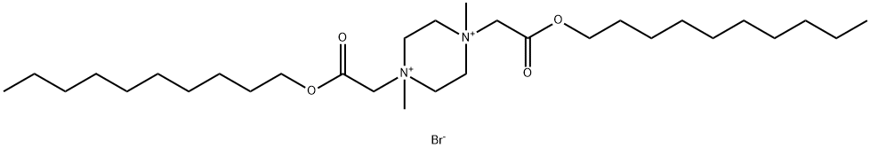 1,4-bis(N,N-methyl-N,N-decoxycarbonylmethylene)piperazinium