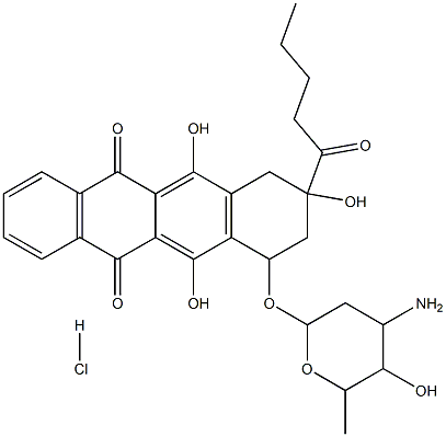 4(O)-daunosaminyl-2,4,5,12-tetrahydroxy-2-pentanoyl-1,2,3,4-tetrahydro-6,11-naphthacenedione