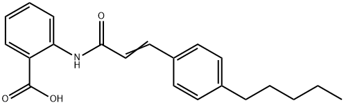 2-(3-(4-戊基苯基)丙烯酰胺基)苯甲酸