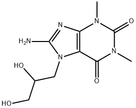 8-amino-7-(2,3-dihydroxypropyl)-1,3-dimethyl-purine-2,6-dione