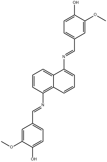 4,4'-[1,5-naphthalenediylbis(nitrilomethylylidene)]bis(2-methoxyphenol)