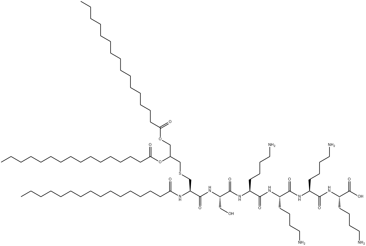 PALMITOYL-CYS((RS)-2,3-DI(PALMITOYLOXY)-PROPYL)-SER-LYS-LYS-LYS-LYS-OH