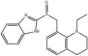 8-((2-benzimidazolyl)sulfinylmethyl)-1-ethyl-1,2,3,4-tetrahydroquinoline