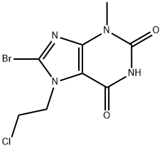 8-bromo-7-(2-chloroethyl)-3-methyl-3,7-dihydro-1H-purine-2,6-dione