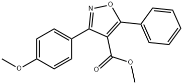 4-Isoxazolecarboxylicacid,3-(4-methoxyphenyl)-5-phenyl-,methylester(9CI)