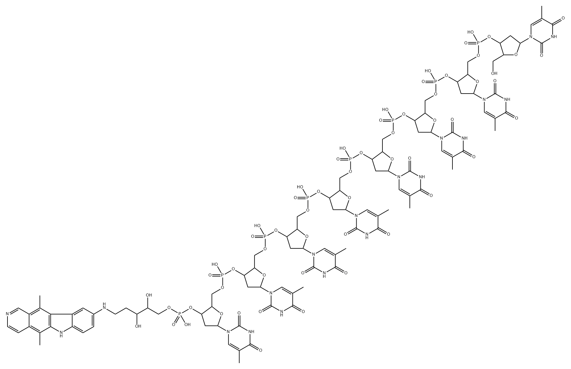 octathymidylate-9-aminoellipticine