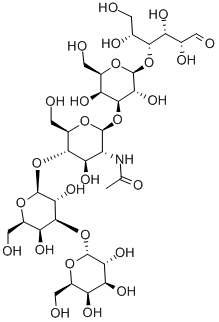 O-ALPHA-D-吡喃半乳糖基-(1-3)-O-BETA-D-吡喃半乳糖基-(1-4)-O-2-(乙酰氨基)-2-脱氧-BETA-D-吡喃葡萄糖基-(1-3)-O-BETA-D-吡喃半乳糖基-(1-4)-D-葡萄糖