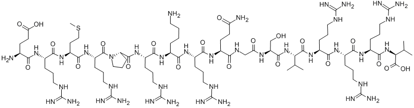 H-GLU-ARG-MET-ARG-PRO-ARG-LYS-ARG-GLN-GLY-SER-VAL-ARG-ARG-ARG-VAL-OH