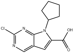 2-氯-7-环戊基-7H-吡咯并[2,3-D]嘧啶-6-甲酸