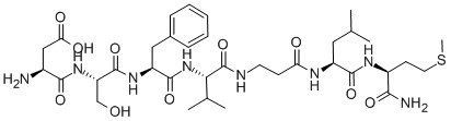 ASP-SER-PHE-VAL-B-ALA-LEU-MET-NH2